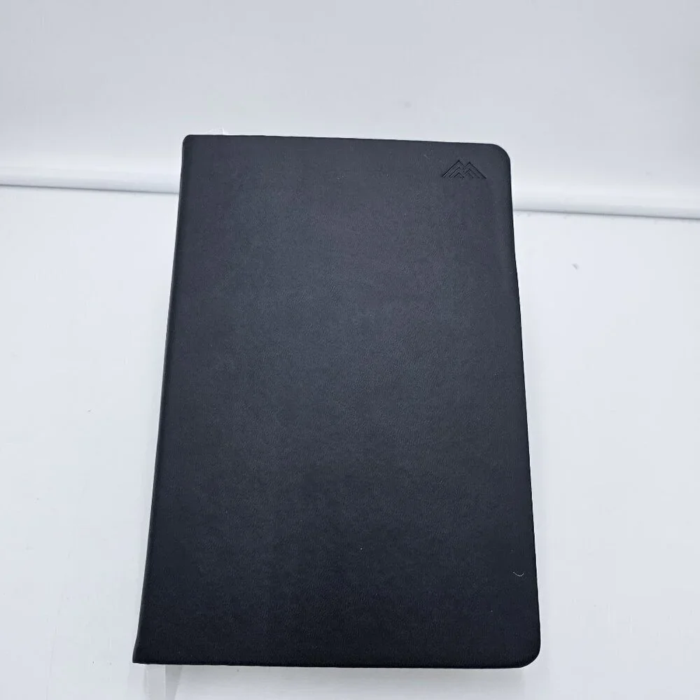 Daily Gratitude Journal A5 Undated Self Care Planner w/ Prompts Black